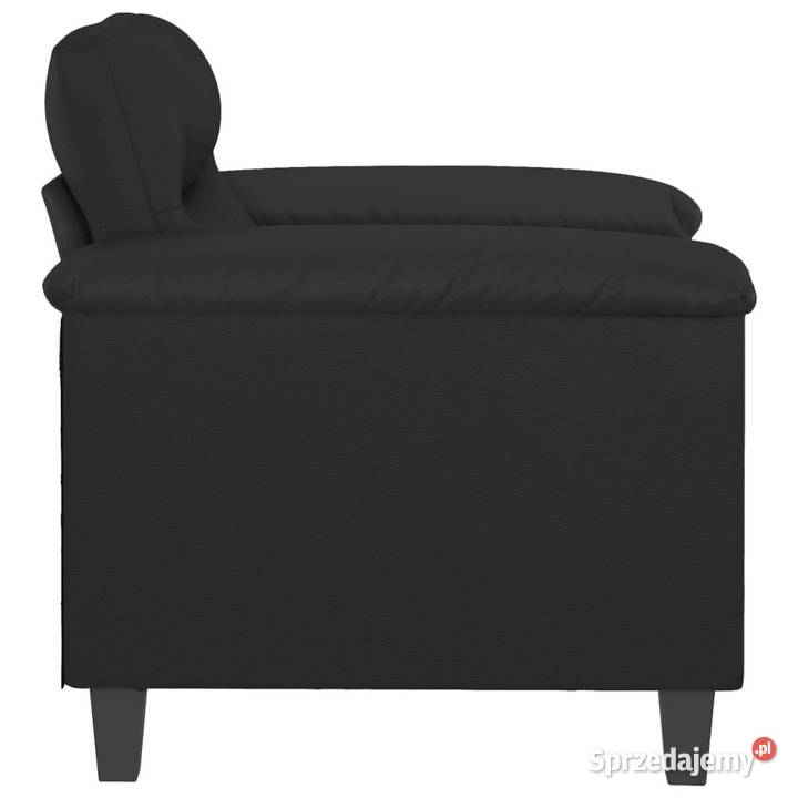Fotel czarny 60 obity sztuczną skórą WM359573 mazowieckie Warszawa sprzedam