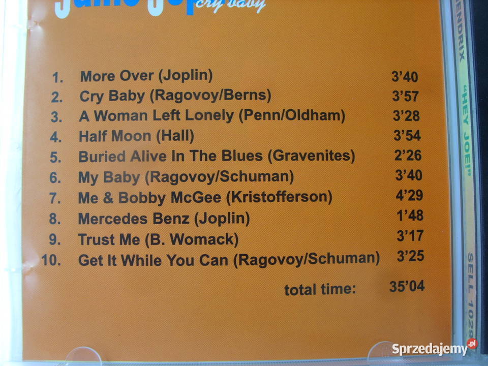 POP CD JANIS JOPLINCRY BABY CD dolnośląskie Wołów