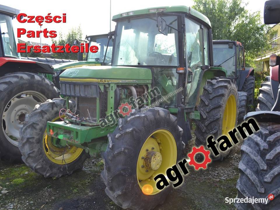 John Deere 6400 części silnik skrzynia biegów Byków