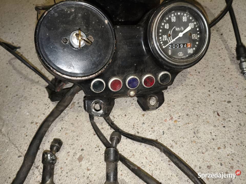 Kierownica konsola lampa instalacja elektryczna Kierownice motocyklowe wielkopolskie Leszno sprzedam