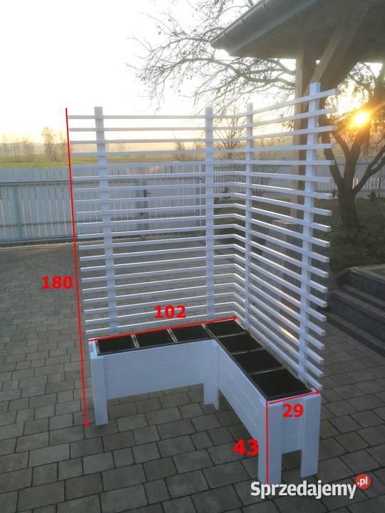 donica DREWNIANA z kratką Kraków