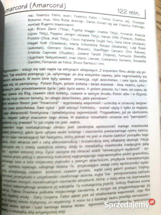 Federico Fellini Filmoteka Narodowa Włoski Pozostałe Warszawa