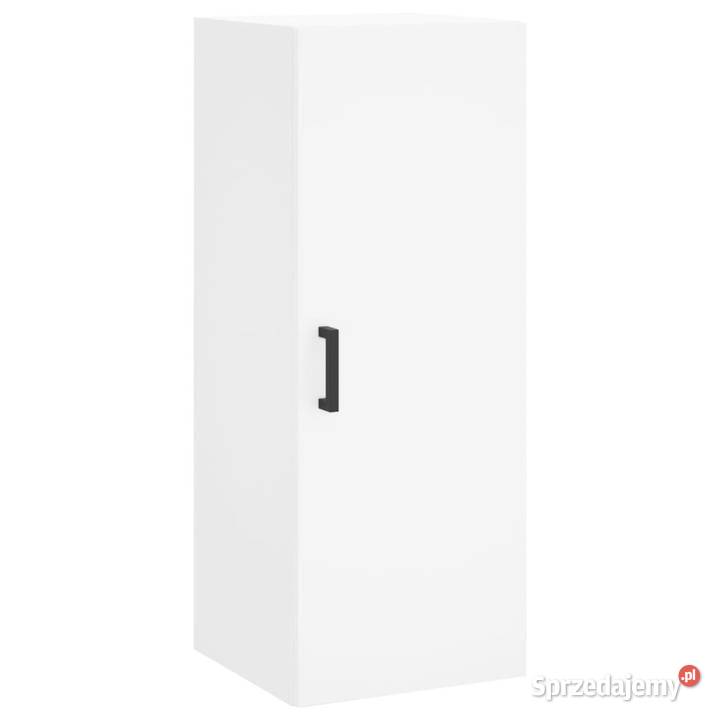 Wysoka szafka biała 345x34x180 materiał Warszawa