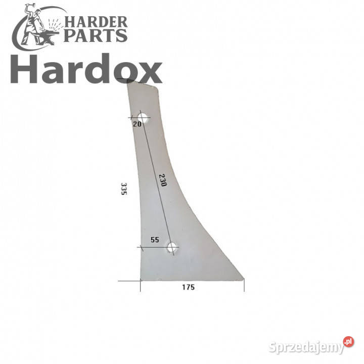 Pierś HARDOX VRP300P VRP300 O części do pługa nieuszkodzony Maszyny rolnicze Suwałki sprzedam