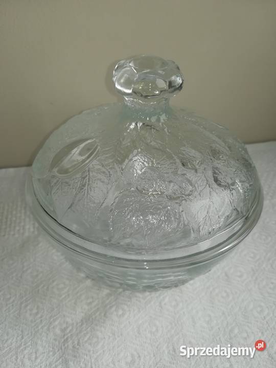szklana cukierniczka miseczka szkło z pokrywką Gdańsk sprzedam