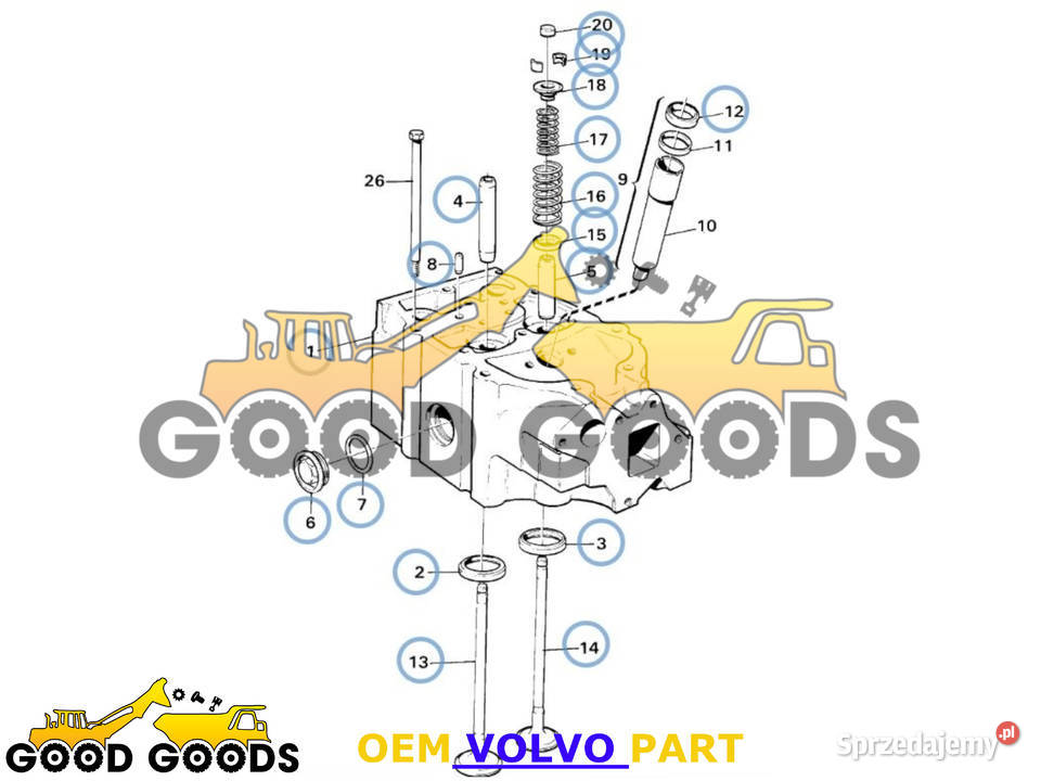 VOLVO GŁOWICA 478128 470813 3803314 3806314