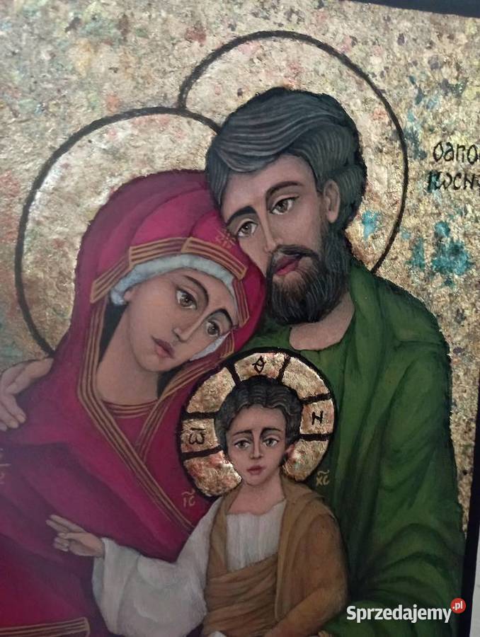 Ikona Święta Rodzina pisana lubelskie Kazimierz Dolny