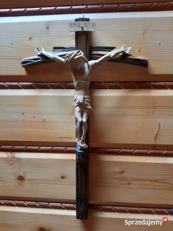 Rzeźba z drewna, krzyż  drewniany, Ukrzyżowanie