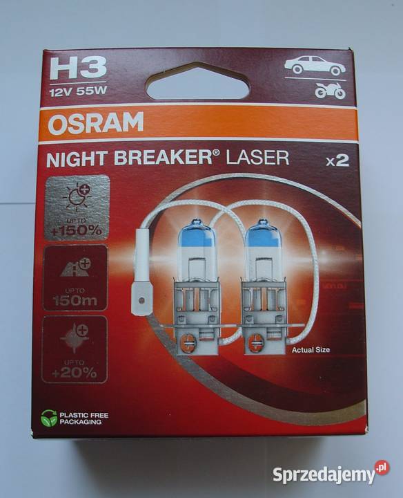 Żarówki H3 OSRAM NIGHT BREAKER LASER 150 Łódź