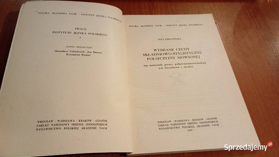 Wybrane cechy składniowo stylistyczne pomorskie Gdańsk