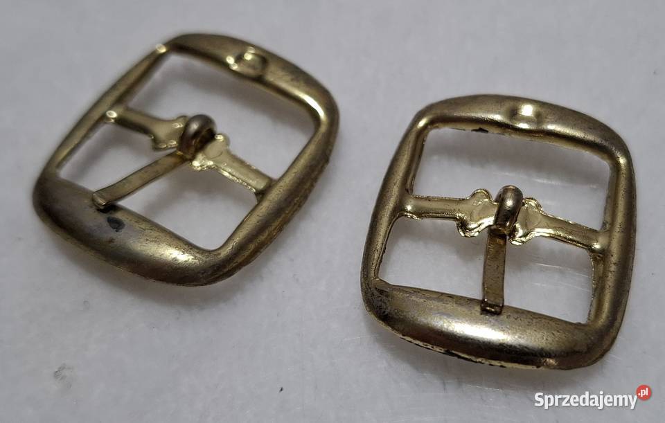 Klamerki sprzączki 24mm metalowe złote 2 śląskie Czeladź