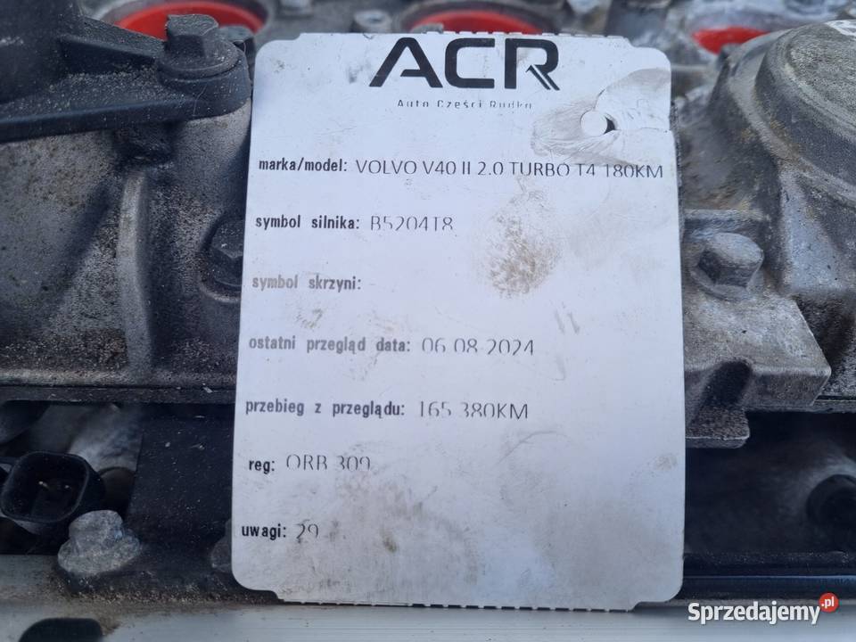 SILNIK KOMPLET Volvo S60 II V60 20 T TURBO Janów