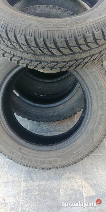Opony wielosezonowe R15 18565 stan Komplet 4
