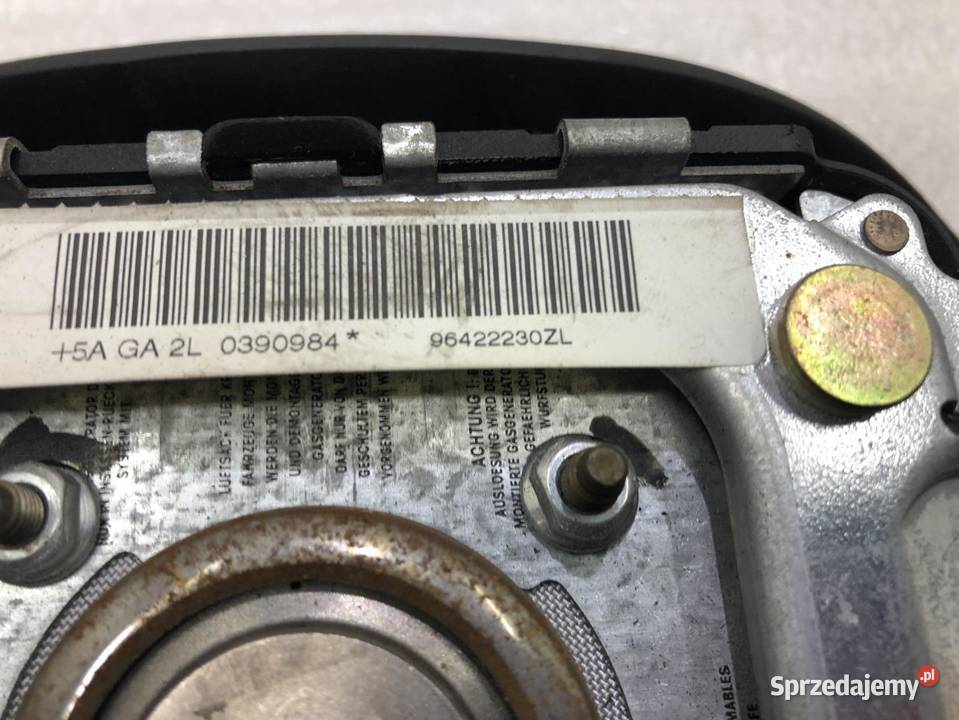 PODUSZKA AIRBAG KIEROWCY PEUGEOT 406 96422230ZL osobowe