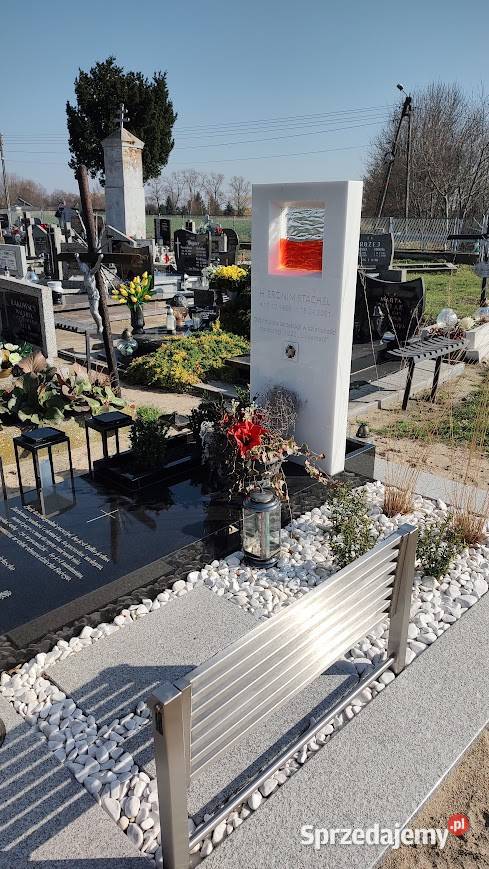 Nagrobek nowoczesny pomnik szkło kamień marmur sprzedam