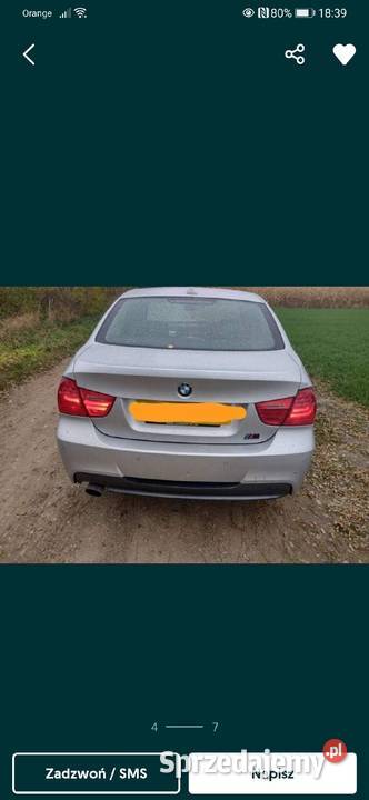 BMW E90 na części zderzak wnętrze alufelgi drzwi lubuskie Gorzów Wielkopolski