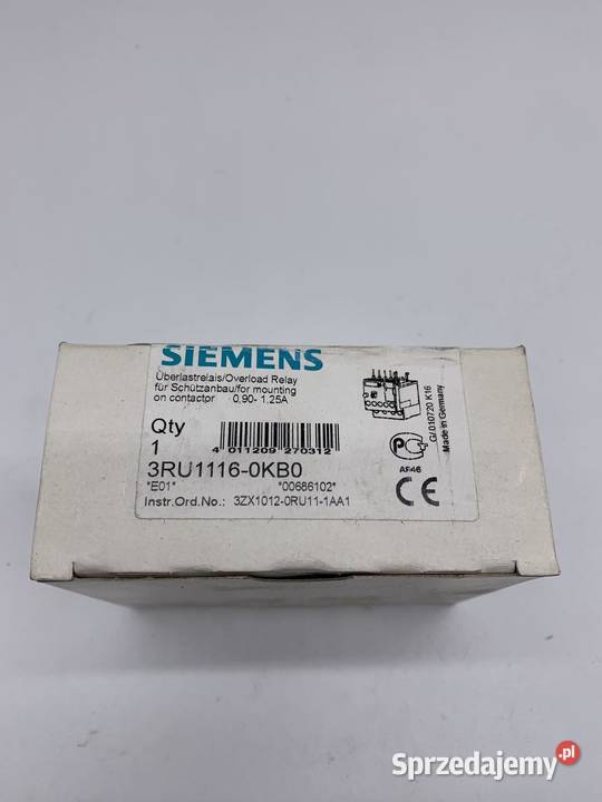 Siemens 3RU11160KB0 Rozłącznik terminczny Dom i Ogród mazowieckie Warszawa