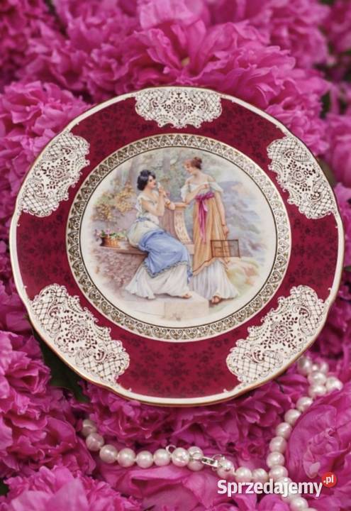 Patera secesja Bohemia Czechoslovakia RGK Rudolf Porcelana i szkło Pabianice