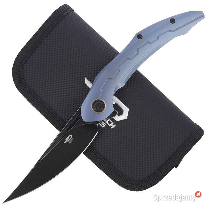 Nóż składany Bestech Marukka Blue Titanium Black Sport i Wypoczynek Warszawa