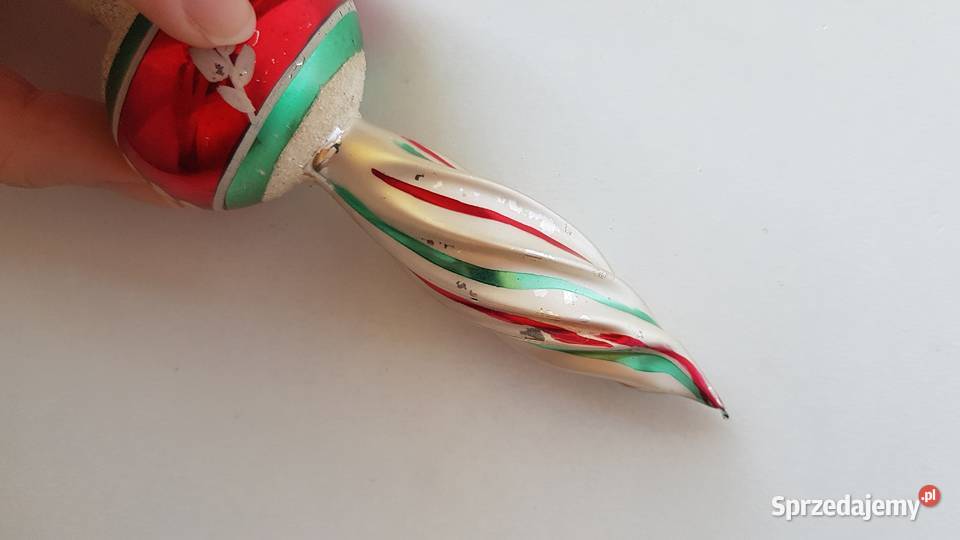 Stare szklane bombki Milicz bombki PRL