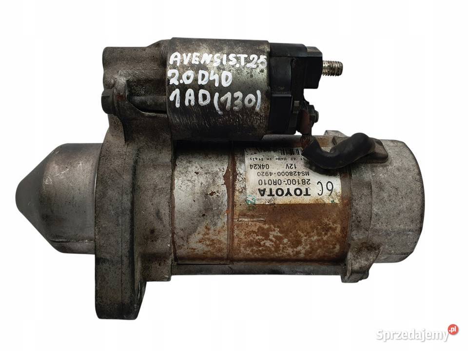 ROZRUSZNIK Toyota Avensis T25 20 D4D 28100R010 Układ elektryczny silnika Chełm