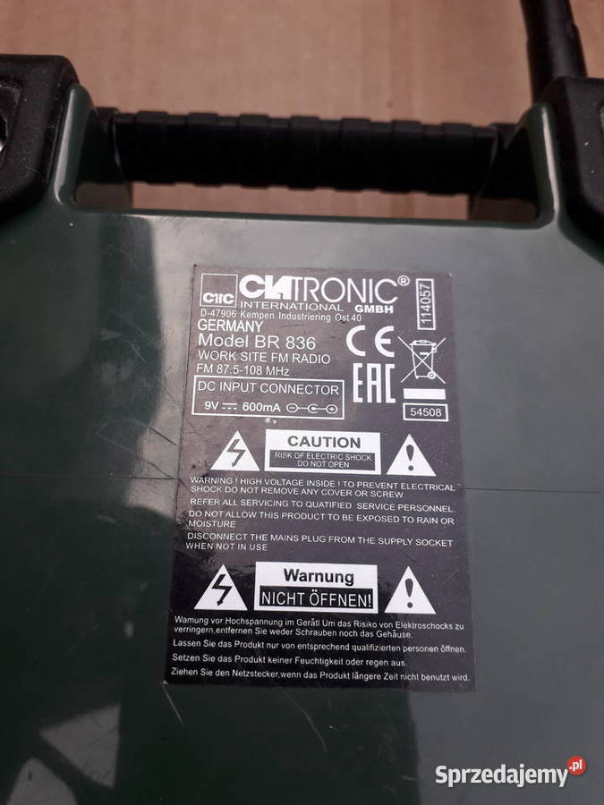 Radio budowlane Radioodtwarzacze Warszawa