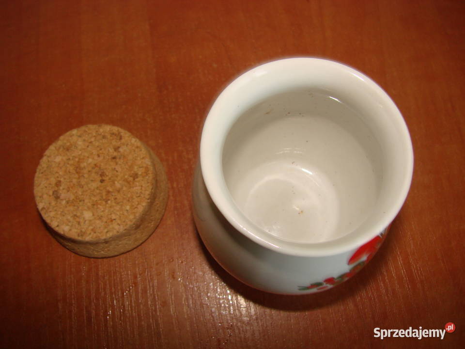 Stengods mały ceramiczny pojemnik Porcelana i szkło pomorskie Pruszcz Gdański
