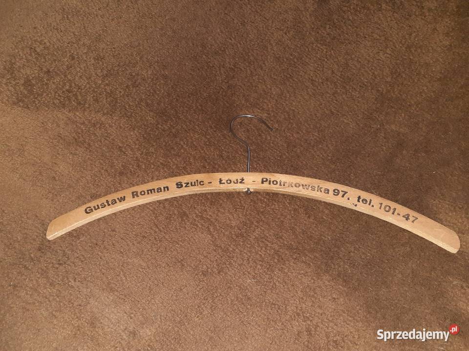 Wieszak drewniany Gustaw Szulc Warszawa