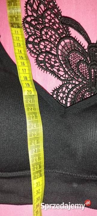 Top czarny cyrkonie motyl ramiączka Sulmierzyce