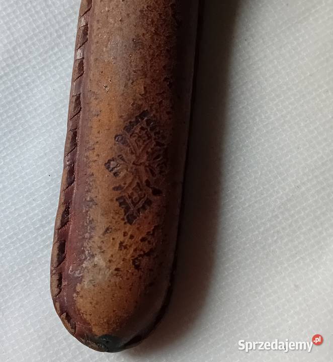 Skórzane etui na wieczne pióro połowa XX w Koźminek