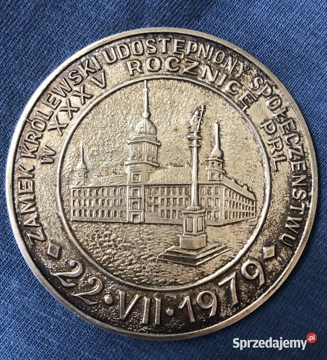 Medal odbudowa Zamek Królewski w Warszawie Łowicz
