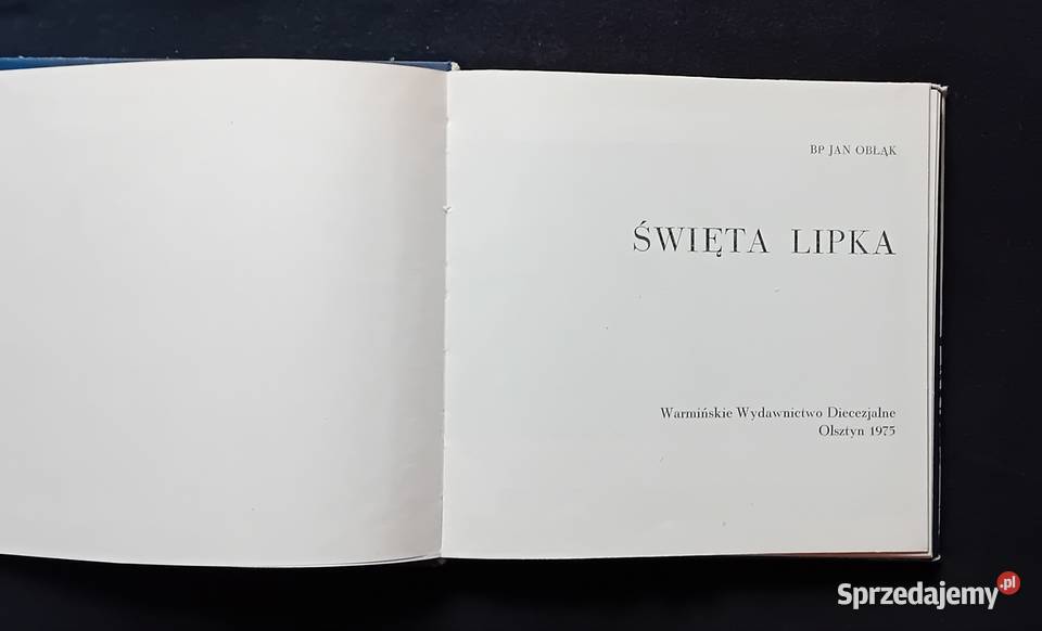 Biskup Jan Obłąk Święta Lipka Warmińskie Wyd wielkopolskie