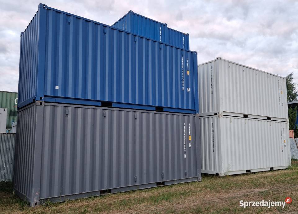 Kontener Morski 20 DW OW kolor szary Ral7035 Somianka-Parcele sprzedam
