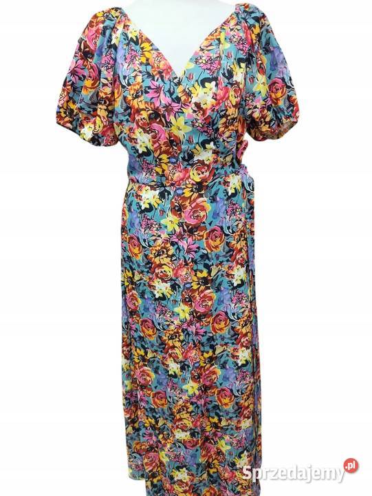 Sukienka wiązana lekka elegancka na wakacje Rozmiar 42(XL) Wieluń