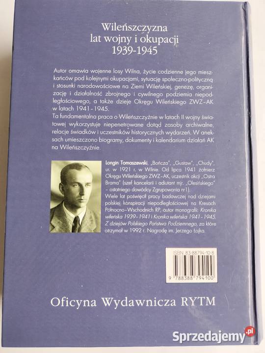 Wileńszczyzna lat wojny i okupacji 19391945 Gdynia sprzedam