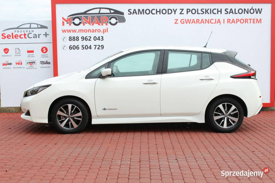 Nissan Leaf Napęd elektryczny 40 kWh Salon nawigacja Włocławek