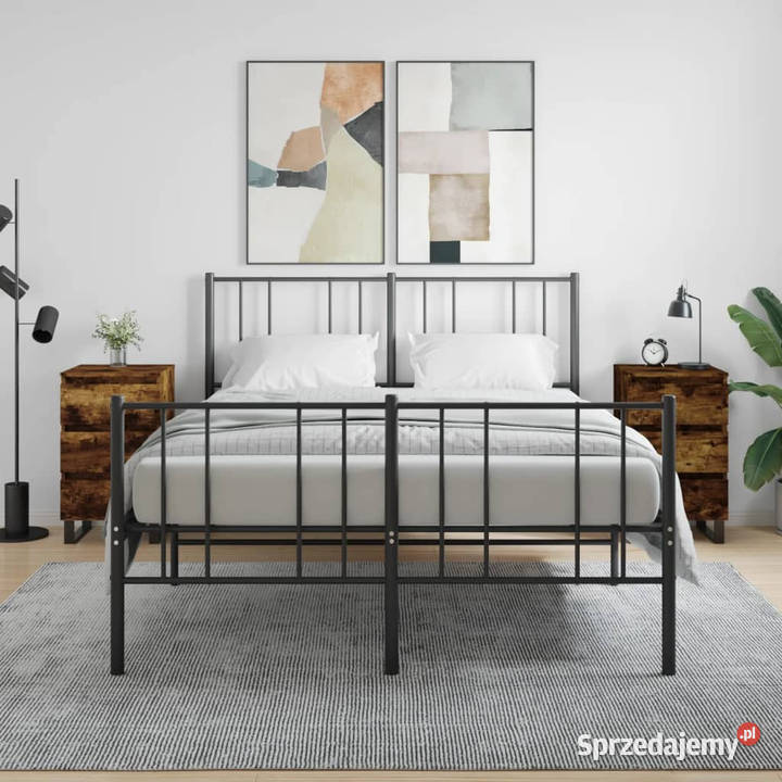 Szafki nocne 2 przydymiony dąb 40x35x69 WM826951 Nocne Warszawa