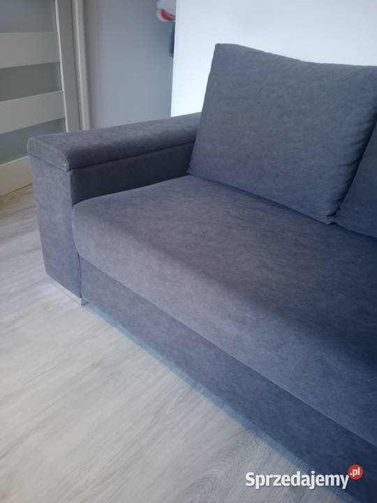 Sofa z funkcją spania szara 90cm lubuskie Gorzów Wielkopolski