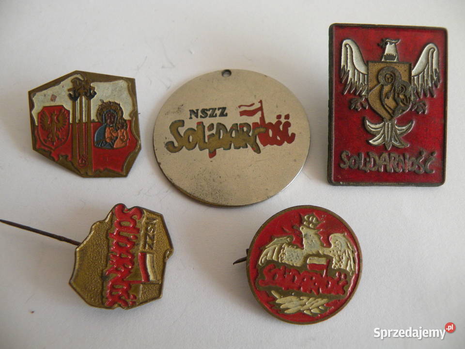 Odznaki przypinki NSZZ Solidarność Andrychów