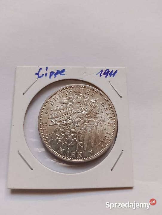 3marki 1911 SchumburgLippe mennicze Rzadkość