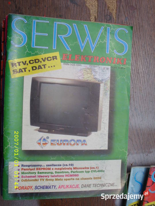 Rocznik miesiecznika SERWIS ELEKTRONIKI1998R Wołów