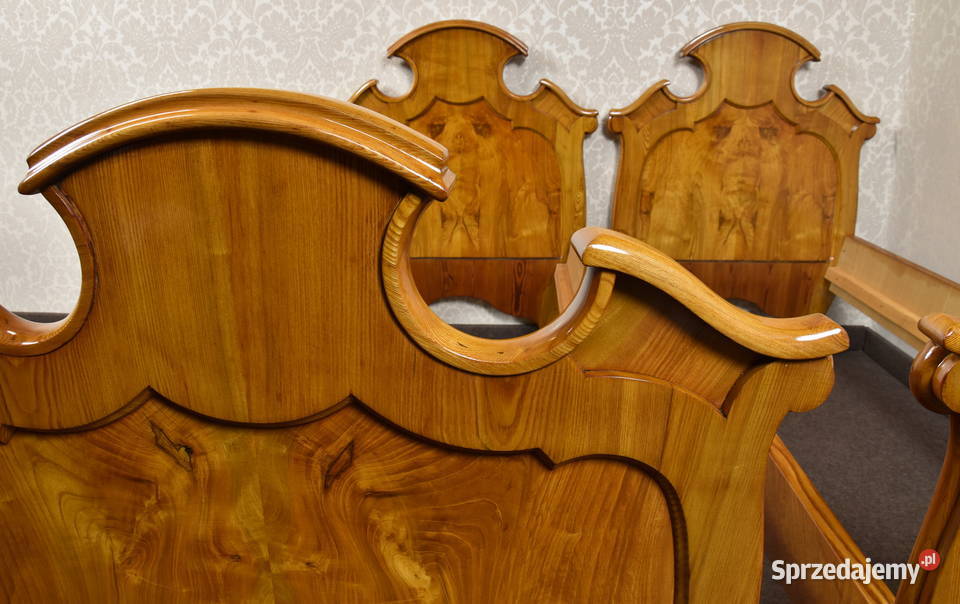 Łóżko szafka nocna biedermeier Ludwik Filip Swarzędz