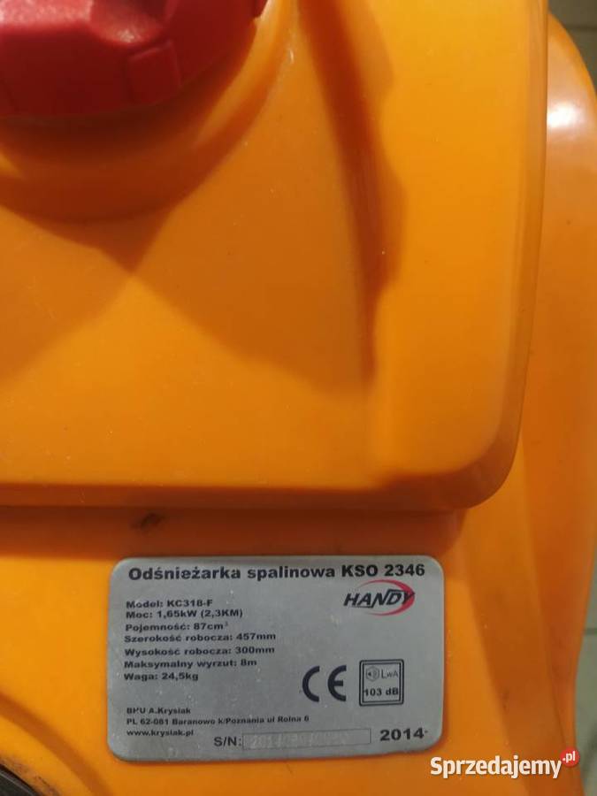 Odśnieżarka dmuchawa śniegowa stan igła Kraków