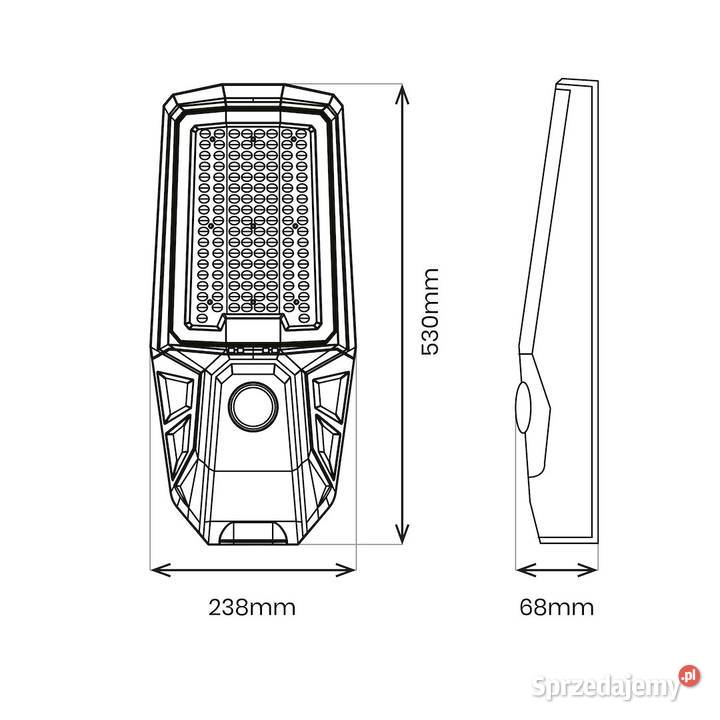 Lampa Solarna Kobra II 400W 2400lm 4000K IP65 Starokrzepice