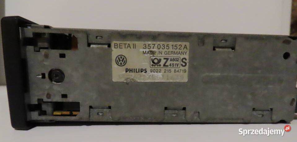 Radio odtwarzacz Philips oryginał Beta II do VW Police