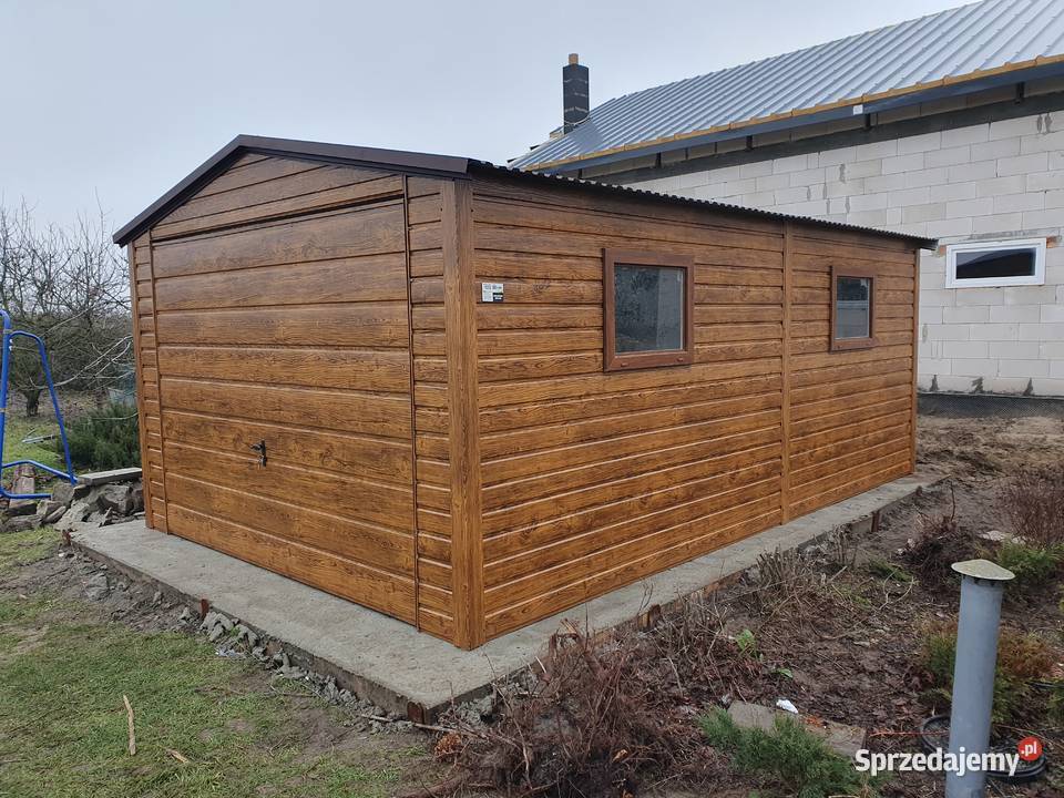 Garaż drewnopodobny garaże blaszane garaże na