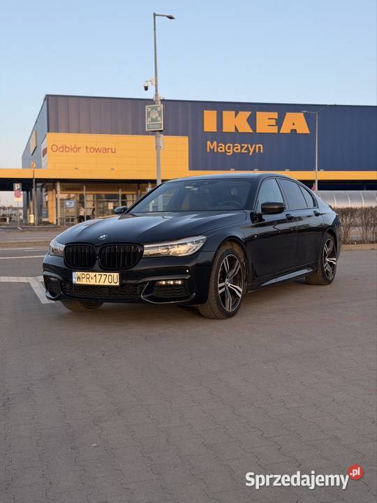 BMW 730xD salon nowy rozrząd mpakiet bogate czarny Jabłonna
