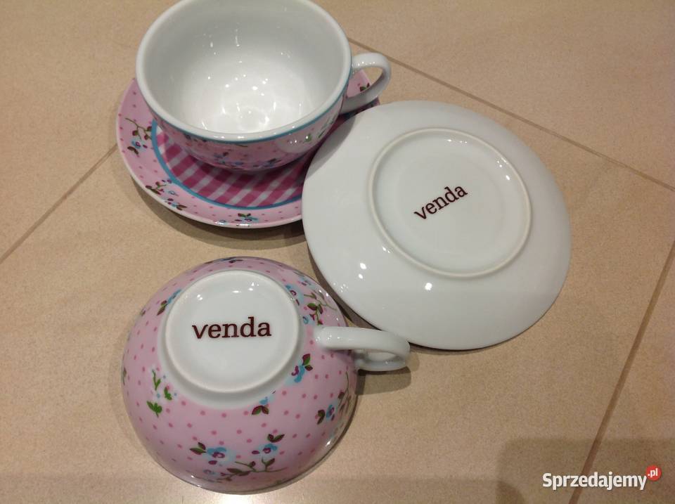Filiżanka ze spodkiem Porcelana VENDA 2 Nowa Sól