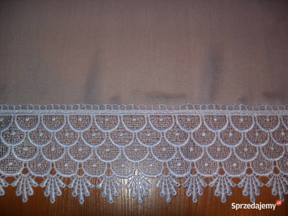 firan gotowa biała woal z gipiurą 210 szeroka Wrocław