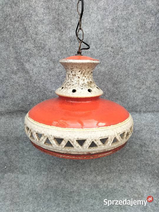 Lampa wisząca ceramiczna Fat Lava duża Leszno sprzedam